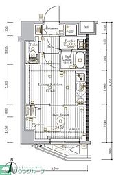 ミライズ錦糸町マーロ 2DKの間取図画像