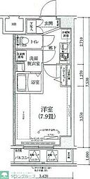 ティモーネ深川リーヴァ 1Kの間取図画像