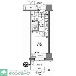MFPRコート木場公園 1Kの間取図画像
