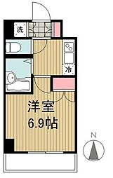 CRACIA両国 1Kの間取図画像