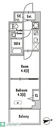 GRANPASEO押上八広 2Kの間取図画像