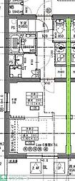 ラヴィエール住吉駅前 2Kの間取図画像