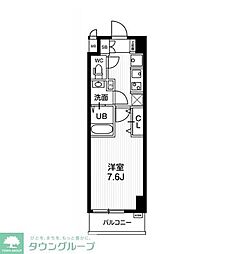 N-stageKameido2 1Kの間取図画像