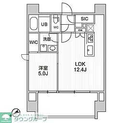 シーズンフラッツ浅草橋 1LDKの間取図画像