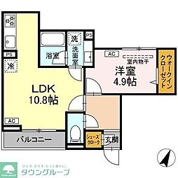 D-Neuk 1LDKの間取図画像