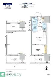 墨田区緑4丁目マンション 1LDKの間取図画像