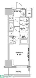 ザ・パークハビオ入谷 1Kの間取図画像