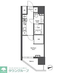 コンフォリア東陽町 1Kの間取図画像