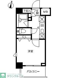 スカイコート押上壱番館 1Kの間取図画像