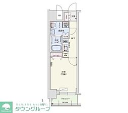 アーバネックス秋葉原EAST 1Kの間取図画像