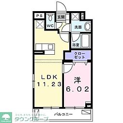 Ｆｅｅｊｕ田園調布 1階1LDKの間取り