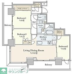 間取図画像 3LDK