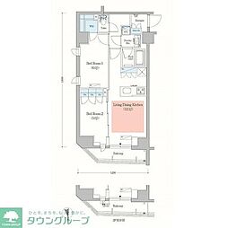 間取図画像 2LDK