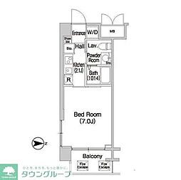 COMFORIA大森トロワ 1Kの間取図画像