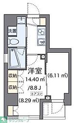 LOVIE銀座東 1Kの間取図画像