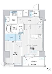 casaKEITO 1LDKの間取図画像