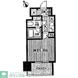 RESIDIA大森 1Kの間取図画像