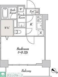 S/MORE森下 1Kの間取図画像