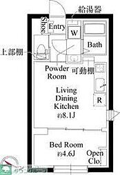 CASA PIAZZA 品川イースト 1LDKの間取図画像