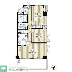 ラピュータ 2LDKの間取図画像