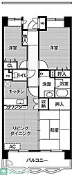 ビレッジハウス潮見タワー 3LDKの間取図画像