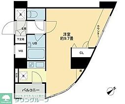 クロスレジデンス蒲田 1Kの間取図画像