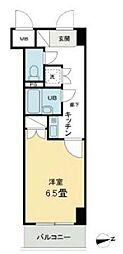コート新橋 1Kの間取図画像