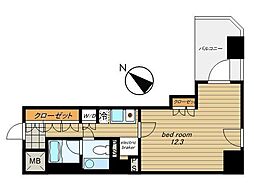 FULLHOUSEMONZENNAKACHO 1Kの間取図画像