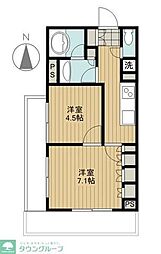 ジョイスコート 1LDKの間取図画像