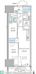 パークアクシス品川天王洲アイル 2DKの間取図画像