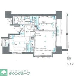 ZOOM品川南 2DKの間取図画像
