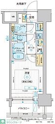 ディームス品川南大井 1Kの間取図画像