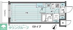 トーシンフェニックス芝浦ベイフォート 1Kの間取図画像