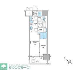 ルフォンプログレ西大井プレミア 1LDKの間取図画像