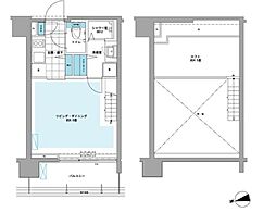 PRIMEURBANシバウラロフト 1Kの間取図画像