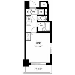 トーシンフェニックス芝浦ベイフォート 1Kの間取図画像