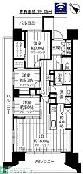 HARUMIFLAGPARKVILLAGEF棟 3LDKの間取図画像