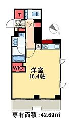 ステージグランデ新川 ワンルームの間取図画像