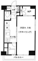 セレーノ 1Kの間取図画像