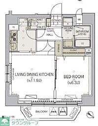 リヴシティ御茶ノ水 1LDKの間取図画像