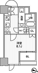 東神田テラスレジデンス 1Kの間取図画像