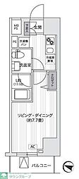 PrimalGotanda 1Kの間取図画像