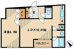 PalaisHomes大岡山 1LDKの間取図画像