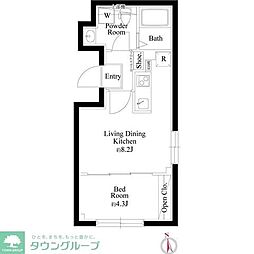 CASAPIAZZA下丸子 1LDKの間取図画像