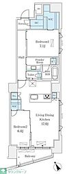LeUnDeuxMinami-Aoyama 2LDKの間取図画像