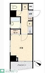 プレール日本橋壱番館 1Kの間取図画像