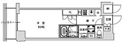 プライマル千石 1Kの間取図画像