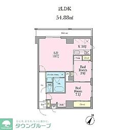 GRANREST文京茗荷谷 2LDKの間取図画像