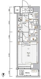 THEPREMIUMCUBEGSHIOMI 1Kの間取図画像