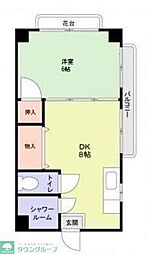 豊田ハイツ 1DKの間取図画像